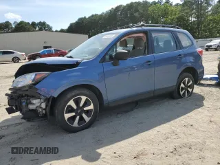 2017 Subaru Forester with VIN JF2SJABC2HH590879, listed as a Copart auction lot 61552555 with Not provided miles and Salvage title. Bid and sale history available at DreamBid. Image 1.