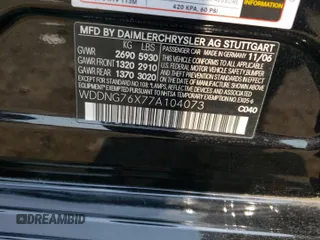 2007 Mercedes-Benz S 600 z VIN WDDNG76X77A104073, wystawiony jako Copart lot #59848785 z przebiegiem 113 722 mil mil oraz Szkoda całkowita • Salvage title. Historia ofert i sprzedaży dostępna na DreamBid. Obrazek 12.