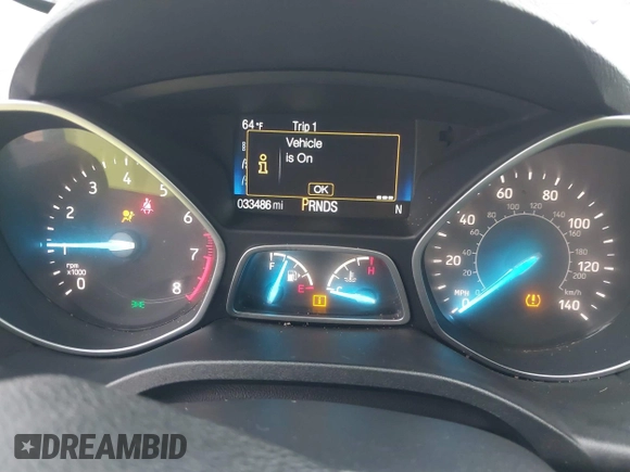 2018 Ford Escape S with VIN 1FMCU0F73JUA03910, listed as a IAAI auction lot 41899146 with 33,486 mi miles and . Bid and sale history available at carsss.com. Image 7.