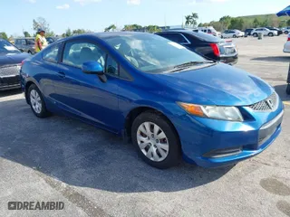 2012 Honda Civic Cpe LX with VIN 2HGFG3A51CH539908, listed as a IAAI auction lot 41497215 with 1 mi miles. Bid and sale history available at carsss.com. Image 1.