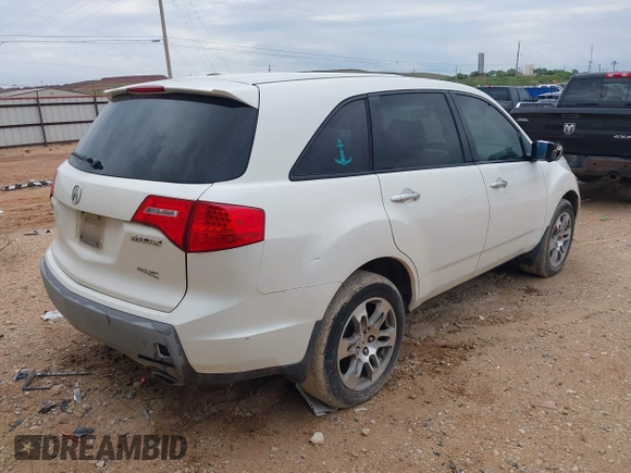2007 Acura MDX with VIN 2HNYD282X7H512437, listed as a IAAI auction lot 42172436 with 445,273 mi miles. Bid and sale history available at carsss.com. Image 4.