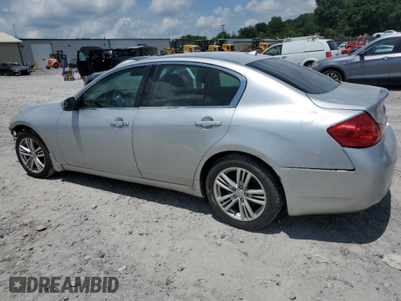 2011 Infiniti G25 with VIN JN1DV6AP0BM602333, listed as a Copart auction lot 62570235 with 231,317 mi miles and Salvage title. Bid and sale history available at DreamBid. Image 2.