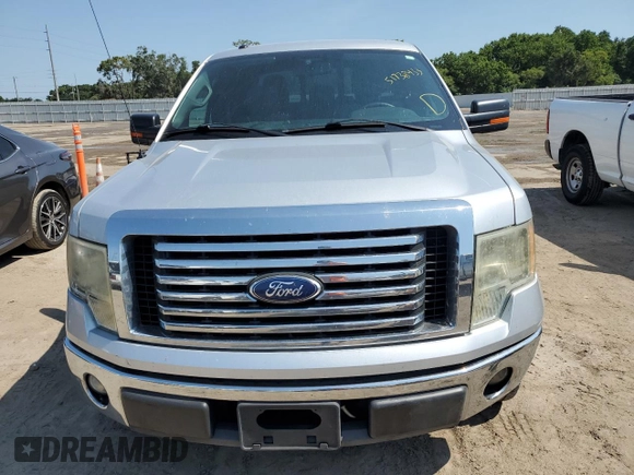 2011 Ford F-150 XL with VIN 1FTEW1CM3BFB68837, listed as a Copart auction lot 51738433 with 160,364 mi miles and Salvage Title. Bid and sale history available at carsss.com. Image 5.