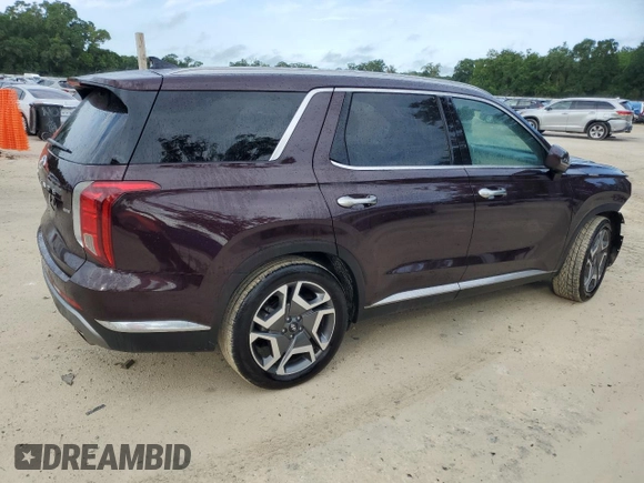 2024 Hyundai Palisade Limited z VIN KM8R5DGEXRU720618, wystawiony jako Copart lot #59579425 z przebiegiem 44 072 mil mil oraz Czysty tytuł • Clean title. Historia ofert i sprzedaży dostępna na DreamBid. Obrazek 3.