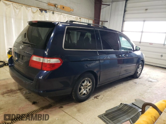 2006 Honda Odyssey EX-L with VIN 5FNRL38666B114457, listed as a Copart auction lot 46880885 with 176,033 mi miles and Salvage Title. Bid and sale history available at carsss.com. Image 3.
