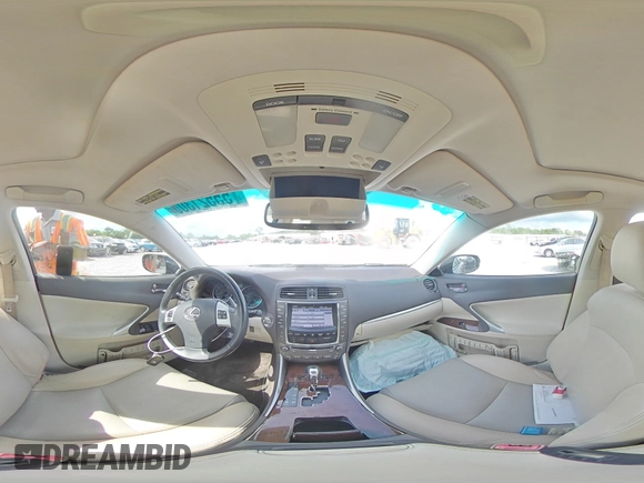 2012 Lexus IS 250 with VIN JTHBF5C21C5166406, listed as a Copart auction lot 55521305 with 123,708 mi miles and Salvage title. Bid and sale history available at DreamBid. Image 14.