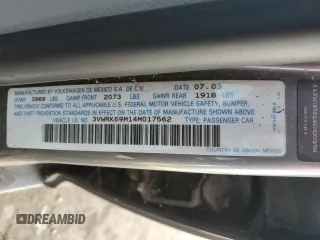 2004 Volkswagen Jetta GL with VIN 3VWRK69M14M017562, listed as a Copart auction lot 45798285 with 147,648 mi miles and Clean title. Bid and sale history available at DreamBid. Image 12.