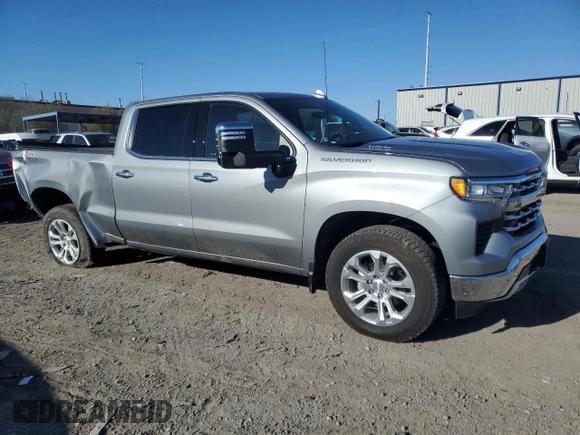 2024 Chevrolet Silverado 1500 LTZ with VIN 1GCUDGE84RZ239587, listed as a Copart auction lot 50035885 with 7,469 mi miles and Salvage Title. Bid and sale history available at DreamBid. Image 4.