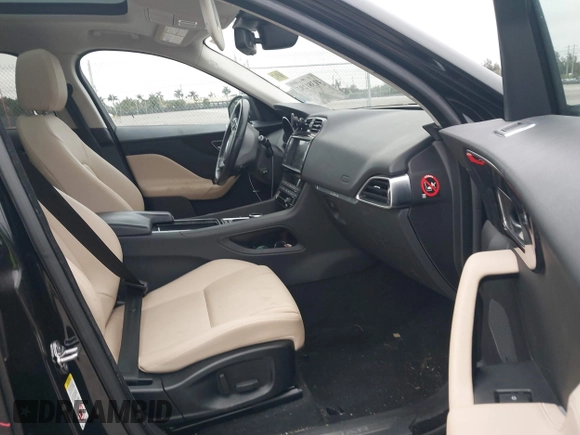 2018 Jaguar F-Pace 25t Premium with VIN SADCJ2FX2JA270891, listed as a IAAI auction lot 41381282 with 75,779 mi miles and . Bid and sale history available at DreamBid. Image 5.