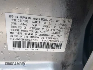 2012 Honda Fit с VIN JHMGE8H38CC037585, выставлен на аукционе IAAI как лот 41632572 с пробегом 109 510 миль миль и . История ставок и продаж доступна на DreamBid. Изображение 9.