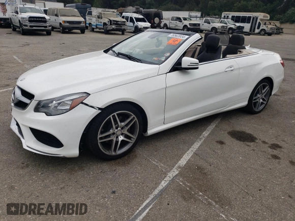 2016 Mercedes-Benz E 400 with VIN WDDKK6FF4GF350570, listed as a Copart auction lot 76563934 with 76,057 mi miles and Salvage Title. Bid and sale history available at carsss.com. Image 1.
