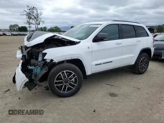 2019 Jeep Grand Cherokee Trailhawk with VIN 1C4RJFLT2KC854714, listed as a Copart auction lot 53761525 with 52,526 mi miles and Salvage title. Bid and sale history available at DreamBid. Image 1.