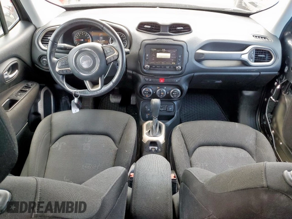 2017 Jeep Renegade Altitude with VIN ZACCJBBB5HPG48573, listed as a Copart auction lot 58431535 with 20,186 mi miles and Salvage title. Bid and sale history available at DreamBid. Image 8.