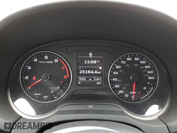2017 Audi A3 Sedan Premium with VIN WAUB8GFF4H1063563, listed as a Copart auction lot 51290734 with 79,263 mi miles. Bid and sale history available at carsss.com. Image 9.
