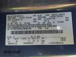 2020 Ford F-150 XL z VIN 1FTEX1EP2LFB96148, wystawiony jako IAAI lot #42045086 z przebiegiem 25 788 mil mil oraz . Historia ofert i sprzedaży dostępna na DreamBid. Obrazek 9.