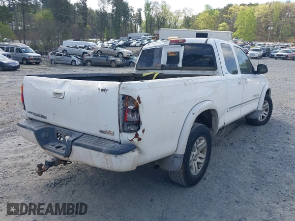 2004 Toyota Tundra Limited with VIN 5TBRT38174S446817, listed as a IAAI auction lot 41954314 with 422,703 mi miles and . Bid and sale history available at DreamBid. Image 4.