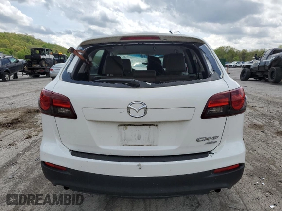 2013 Mazda CX-9 Sport with VIN JM3TB3BV2D0418025, listed as a Copart auction lot 55466635 with 91,402 mi miles and Salvage title. Bid and sale history available at DreamBid. Image 6.