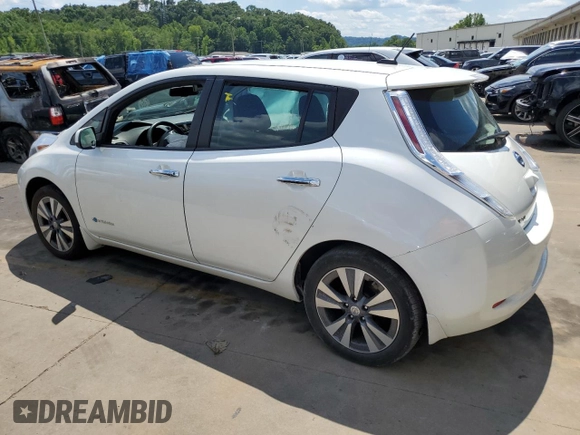 2015 Nissan LEAF SV with VIN 1N4AZ0CP0FC315123, listed as a Copart auction lot 61281063 with 47,962 mi miles. Bid and sale history available at carsss.com. Image 2.