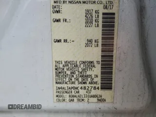 2017 Nissan Altima SV with VIN 1N4AL3AP0HC482784, listed as a Copart auction lot 62652735 with 119,916 mi miles and Salvage title. Bid and sale history available at DreamBid. Image 13.