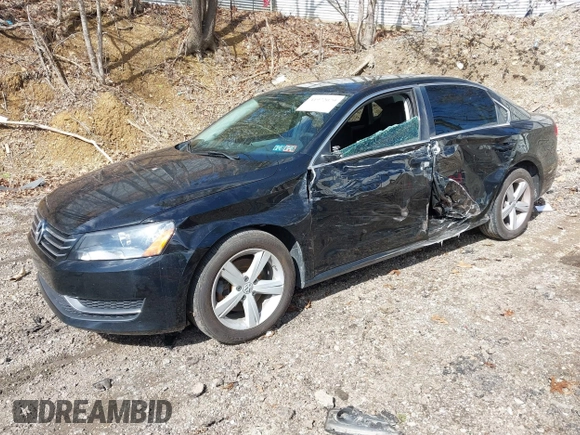 2013 Volkswagen Passat SE w/Sunroof & Nav with VIN 1VWBP7A35DC133246, listed as a IAAI auction lot 41972079 with 97,785 mi miles. Bid and sale history available at carsss.com. Image 2.
