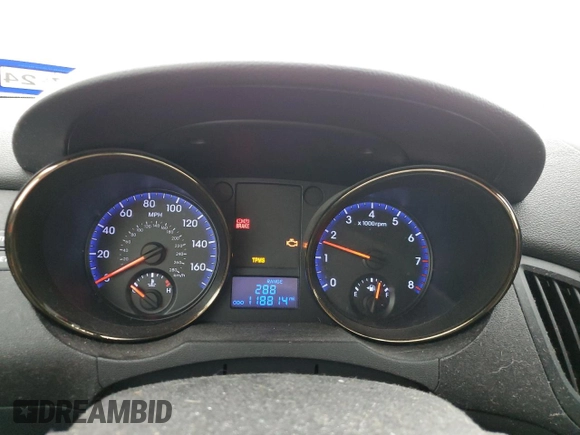 2012 Hyundai Genesis Coupe Grand Touring with VIN KMHHU6KH7CU067717, listed as a Copart auction lot 57170255 with 118,814 mi miles and Clean title. Bid and sale history available at DreamBid. Image 9.
