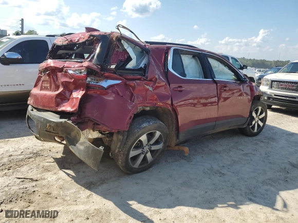 2020 Chevrolet Traverse LT Leather with VIN 1GNERHKW3LJ244596, listed as a Copart auction lot 46196935 with 0 mi miles and Salvage Title. Bid and sale history available at carsss.com. Image 3.