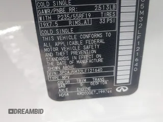 2020 Infiniti QX50 Luxe z VIN 3PCAJ5M32LF121640, wystawiony jako IAAI lot #41311716 z przebiegiem 43 813 mil mil oraz . Historia ofert i sprzedaży dostępna na DreamBid. Obrazek 9.