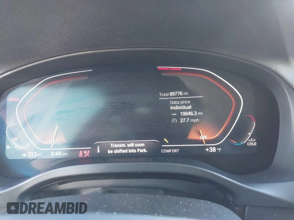 2021 BMW X3 sDrive30i with VIN 5UXTY3C03M9H57528, listed as a IAAI auction lot 41599216 with 89,776 mi miles and . Bid and sale history available at DreamBid. Image 7.