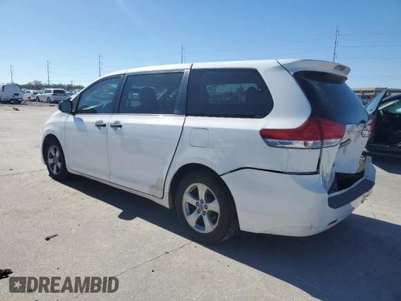 2013 Toyota Sienna L with VIN 5TDZK3DC3DS396354, listed as a Copart auction lot 46595645 with 429,245 mi miles and Salvage Title. Bid and sale history available at carsss.com. Image 2.
