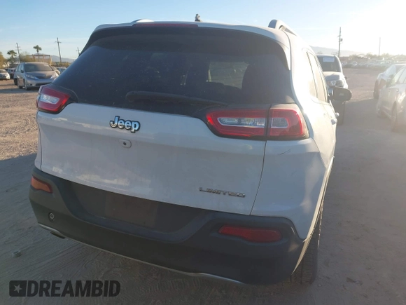2017 Jeep Cherokee Limited with VIN 1C4PJLDB0HW526582, listed as a IAAI auction lot 41175972 with 176,546 mi miles. Bid and sale history available at carsss.com. Image 16.