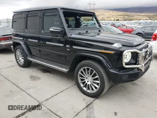 2023 Mercedes-Benz G 550 with VIN W1NYC6BJ0PX476536, listed as a Copart auction lot 79498634 with 17,674 mi miles and Salvage Title. Bid and sale history available at DreamBid. Image 4.