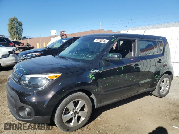 2018 Kia Soul with VIN KNDJN2A28J7533126, listed as a Copart auction lot 80535914 with 107,298 mi miles and Salvage Title. Bid and sale history available at carsss.com. Image 1.