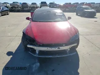 2022 Tesla Model S with VIN 5YJSA1E57NF478036, listed as a Copart auction lot 42147205 with 44,576 mi miles and Salvage title. Bid and sale history available at DreamBid. Image 10.