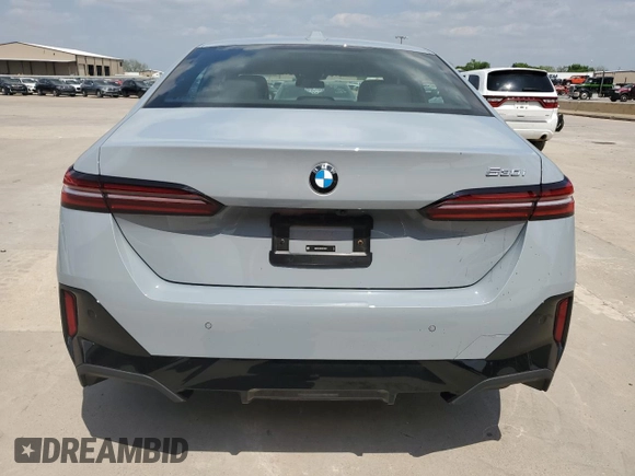 2025 BMW 5 Series 530i with VIN WBA43FJ01SCT75551, listed as a Copart auction lot 53559065 with 7,348 mi miles and Clean Title. Bid and sale history available at carsss.com. Image 6.