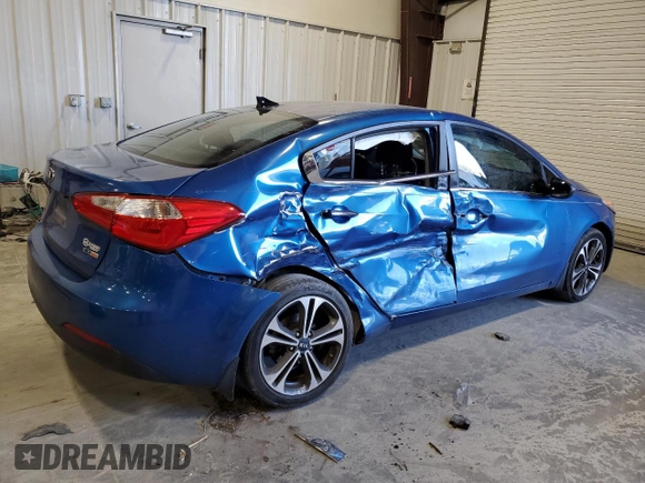 2014 Kia Forte EX with VIN KNAFX4A8XE5100826, listed as a Copart auction lot 47490905 with 123,266 mi miles and Salvage Title. Bid and sale history available at carsss.com. Image 3.