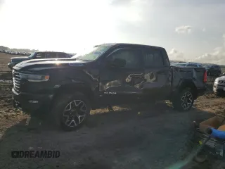 2025 Ram 1500 Laramie with VIN 1C6SRFJP9SN510552, listed as a Copart auction lot 55665775 with Not provided miles and Salvage title. Bid and sale history available at DreamBid. Image 1.
