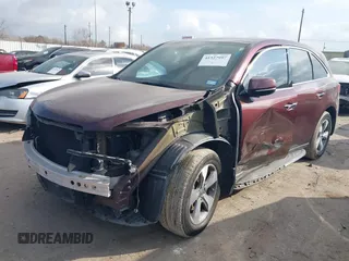 2014 Acura MDX with VIN 5FRYD3H24EB004509, listed as a IAAI auction lot 41527997 with 113,117 mi miles. Bid and sale history available at carsss.com. Image 2.