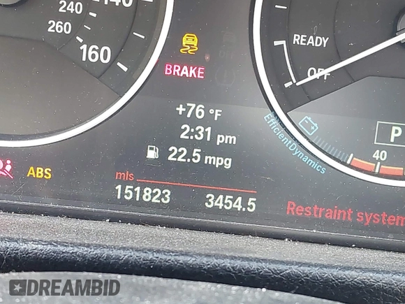 2013 BMW 3 Series 335i with VIN WBA3A9C55DF475648, listed as a IAAI auction lot 42310502 with 151,823 mi miles and . Bid and sale history available at DreamBid. Image 15.