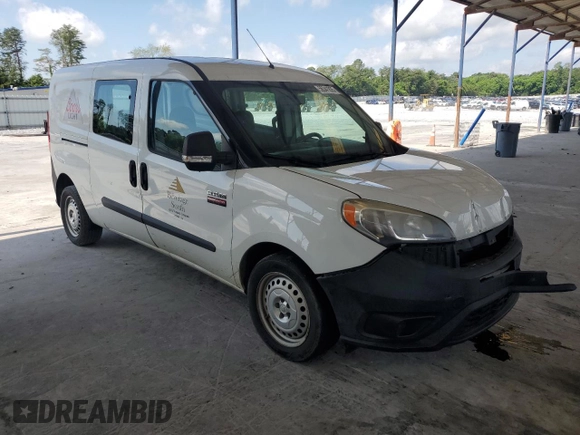 2017 Ram ProMaster City Cargo Tradesman with VIN ZFBERFAB5H6G61892, listed as a Copart auction lot 56341835 with 201,231 mi miles and Salvage title. Bid and sale history available at DreamBid. Image 4.