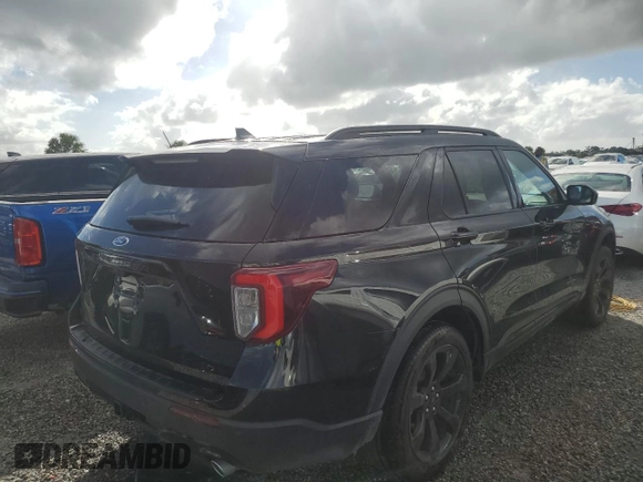 2023 Ford Explorer ST-Line with VIN 1FMSK7KH0PGA47511, listed as a Copart auction lot 73686344 with 9,348 mi miles and Non Repairable. Bid and sale history available at carsss.com. Image 3.