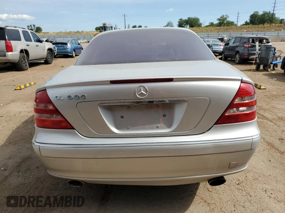 2002 Mercedes-Benz CL 500/600 z VIN WDBPJ75J72A030386, wystawiony jako Copart lot #63415904 z przebiegiem Nie podano mil oraz Szkody całkowita. Historia ofert i sprzedaży dostępna na DreamBid. Obrazek 6.