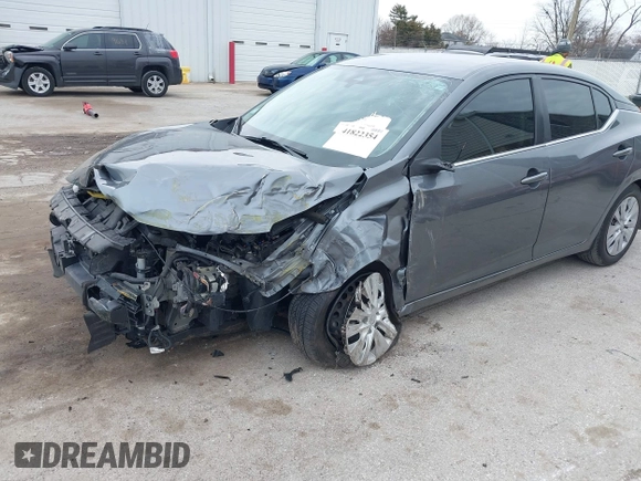 2020 Nissan Sentra S with VIN 3N1AB8BV2LY255414, listed as a IAAI auction lot 41822354 with 46,824 mi miles. Bid and sale history available at carsss.com. Image 17.