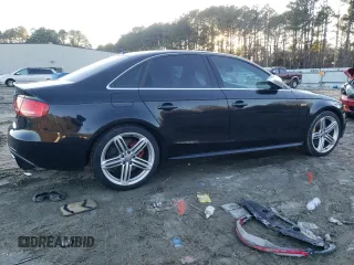 2010 Audi S4 Premium Plus with VIN WAUDGAFL9AA017716, listed as a Copart auction lot 45146875 with 0 mi miles and Salvage Title. Bid and sale history available at carsss.com. Image 3.