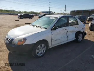 2009 Kia Spectra EX z VIN KNAFE221495598927, wystawiony jako Copart lot #56057325 z przebiegiem 152 707 mil mil oraz Szkoda całkowita • Salvage title. Historia ofert i sprzedaży dostępna na DreamBid. Obrazek 1.