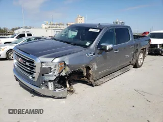 2022 GMC Sierra 1500 Limited SLT with VIN 3GTU9DEDXNG121213, listed as a Copart auction lot 43213135 with 174,319 mi miles and Salvage Title. Bid and sale history available at carsss.com. Image 1.
