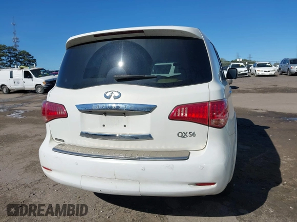 2013 Infiniti QX56 with VIN JN8AZ2NE5D9061442, listed as a IAAI auction lot 41880672 with 182,953 mi miles and . Bid and sale history available at DreamBid. Image 16.