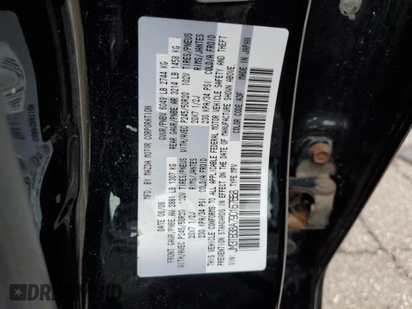 2009 Mazda CX-9 Touring with VIN JM3TB38A790167658, listed as a Copart auction lot 73551964 with 197,457 mi miles and Clean Title. Bid and sale history available at carsss.com. Image 13.