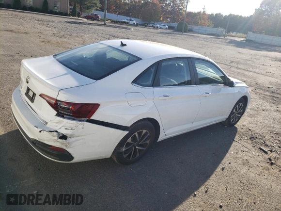 2023 Volkswagen Jetta S with VIN 3VW4M7BU4PM011134, listed as a Copart auction lot 76444894 with 25,888 mi miles and Salvage title. Bid and sale history available at DreamBid. Image 3.