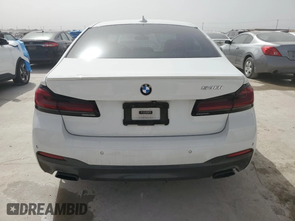 2021 BMW 5 Series 540i with VIN WBA53BJ02MWW89420, listed as a Copart auction lot 47662075 with 58,680 mi miles and Salvage Title. Bid and sale history available at DreamBid. Image 6.