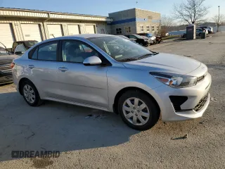 2022 Kia Rio LX with VIN 3KPA24AD3NE463594, listed as a Copart auction lot 48175795 with 22,446 mi miles and Salvage Title. Bid and sale history available at DreamBid. Image 4.